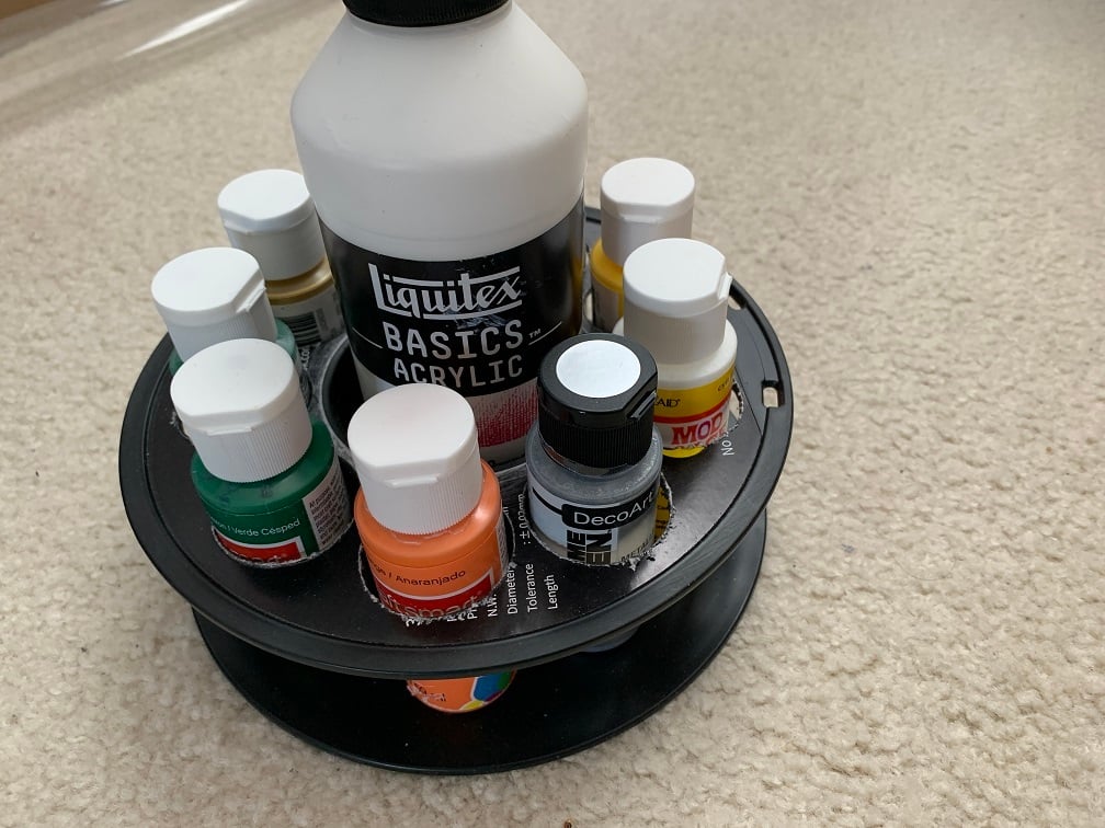 Empty Spool To Paint Tray