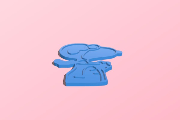 Snoopy Fridge Magnet | 3d print model