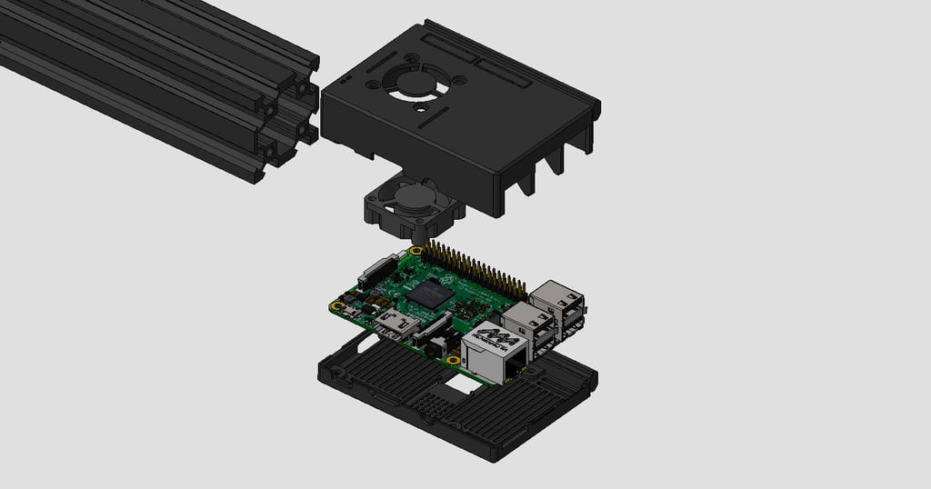 Ender 3 Raspberry Pi Dual Rails Enclosure