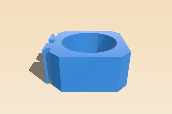 RockBand MIDI Adapter holder for Yamaha | 3d print model