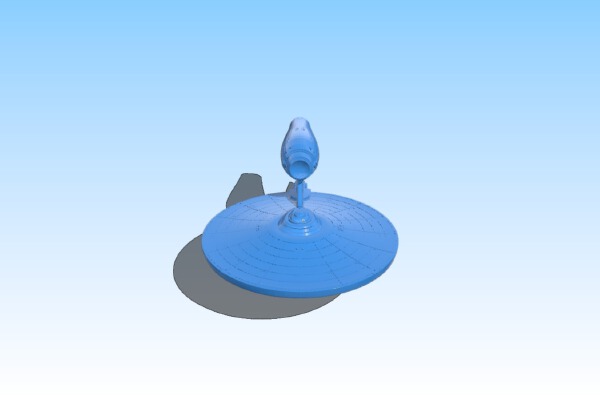 Star Trek Bolivar class 1:2000 | 3d print model