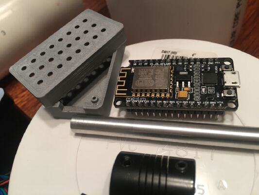 Vertical Dog Feeder (Large Food, Stepper, ESP8266 Controlled, w_laser) | 3d print model
