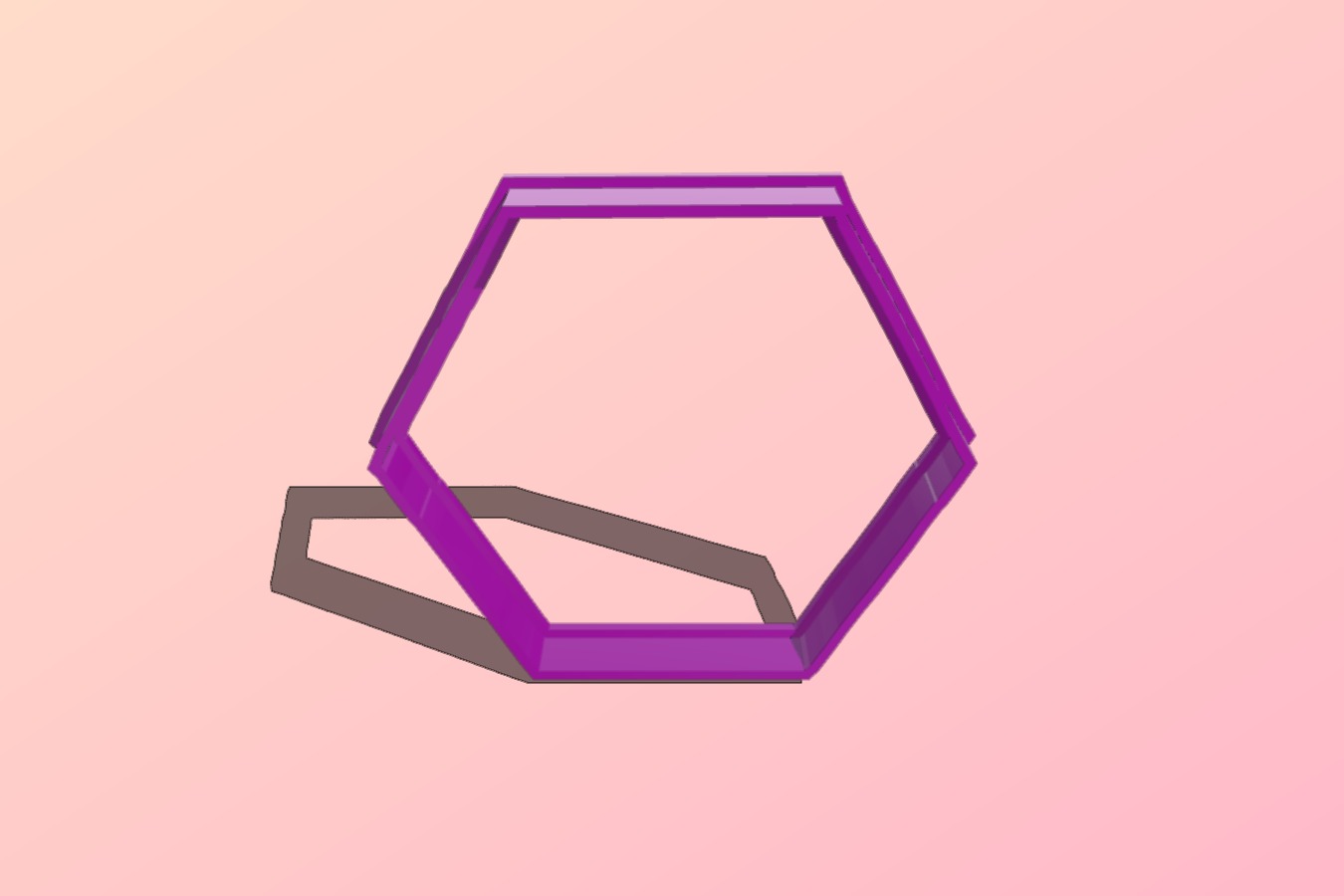 hexagon 3" Cookie Cutter