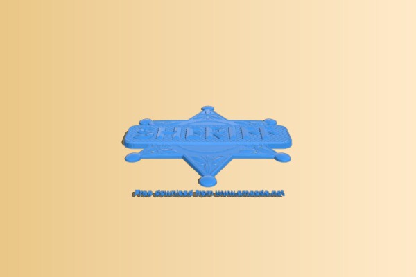 Western sheriff badge | 3d print model