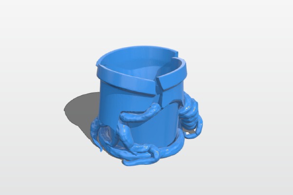 Cracked Flower pot | 3d print model
