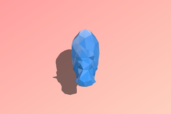 Low Poly Hippo | 3d print model