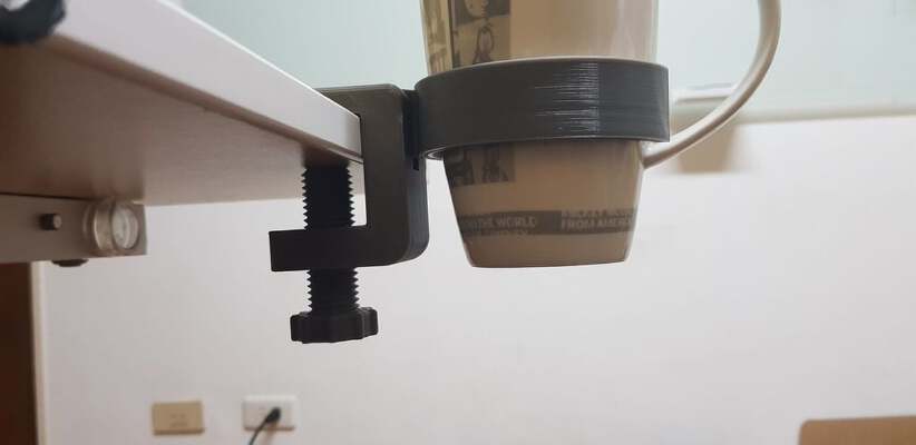 Cup holder table clamp | 3d print model