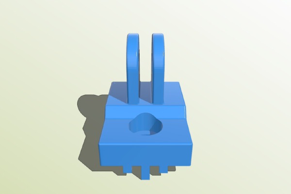 Solarstorm bike light adapter to GoPro mount | 3d print model