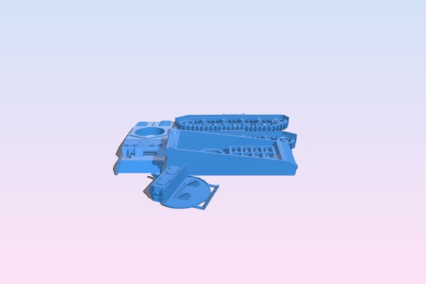 Panzer IV Raketenwerfer easy print | 3d print model