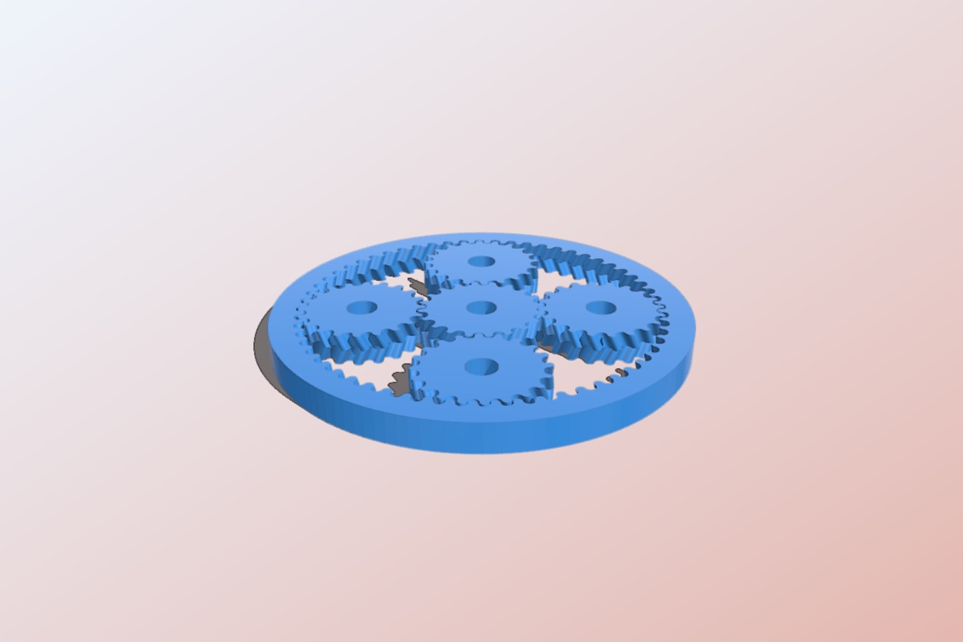 Planetary Herringbone Wave Gear
