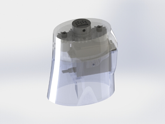 InMoov 180 degree rotational wrist mod for Anar's Solid CAD Forearm | 3d print model
