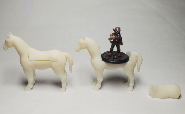 25mm Horse Mount | 3d print model