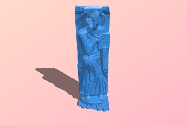 The Apostle Thomas with an open book | 3d print model