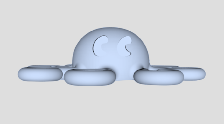 Dolphin Tape Dispenser and Octopus Expo-Marker Holder | 3d print model