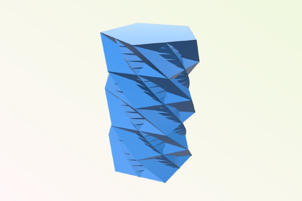 Yet Another Twisted Vase (with source code) | 3d print model