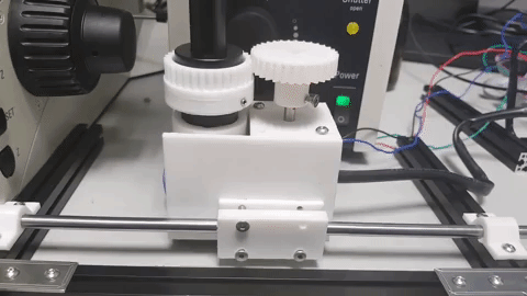 Manual -> automated stage conversion for Leica Dmi8