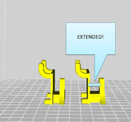Extended Pegboard Safety Glasses Holder | 3d print model