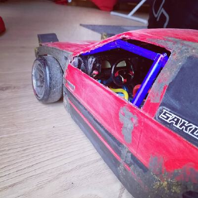 1_10 Toyota trueno ae86 RC inner body kit + dashboard + steering wheel | 3d print model