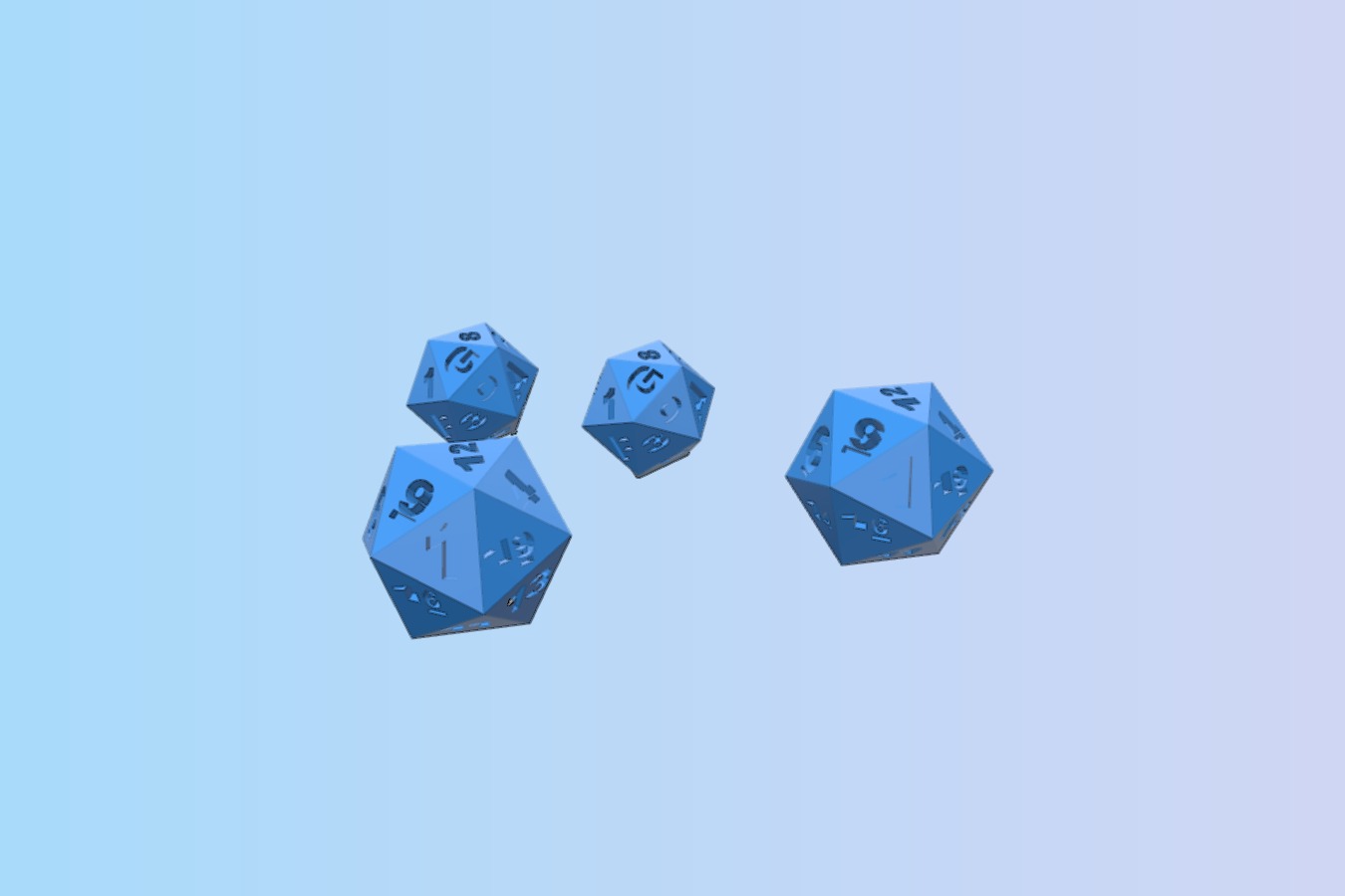 d & d style dice