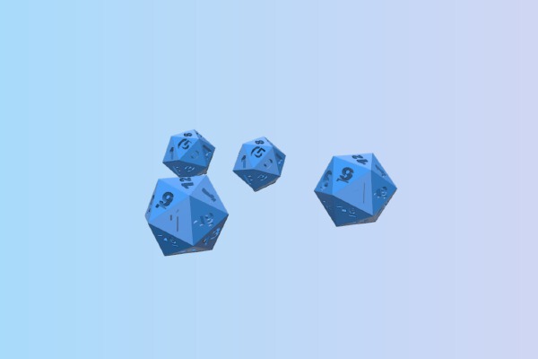 d & d style dice | 3d print model