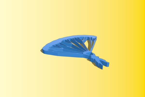 Parachute 2D Wall Art | 3d print model