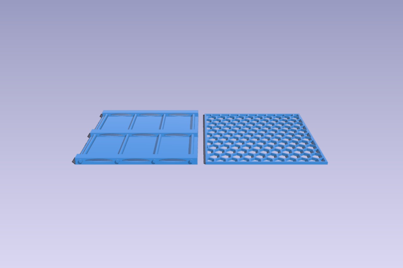 Pallet; metal hex mesh - 50 mm x 50 mm
