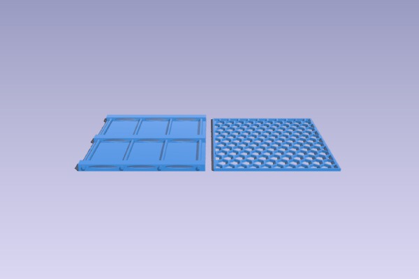 Pallet; metal hex mesh - 50 mm x 50 mm | 3d print model