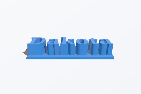 name plate | 3d print model