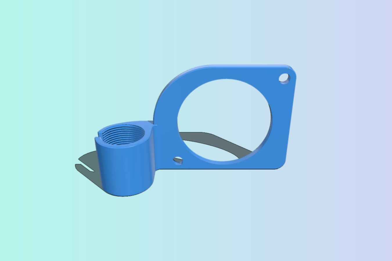 Threaded 8mm Inductive Sensor Mount for 5015 Fan (Anet A8 bed leveling)