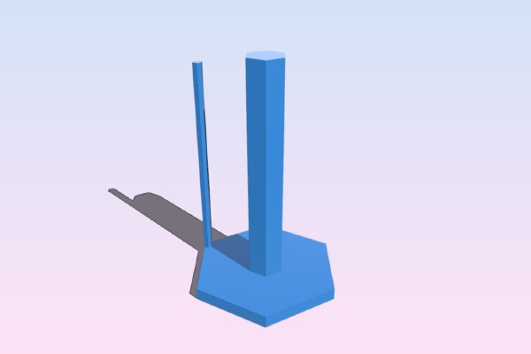 Simple, Modern, Hexagonal Paper Towel Stand | 3d print model