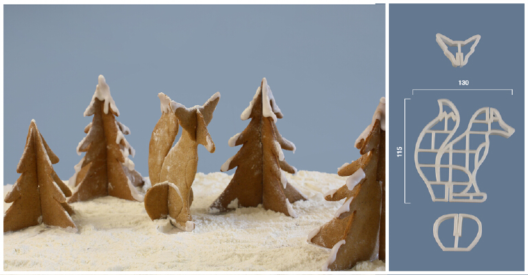 Fox & Tree COOKIE CUTTER | 3d print model