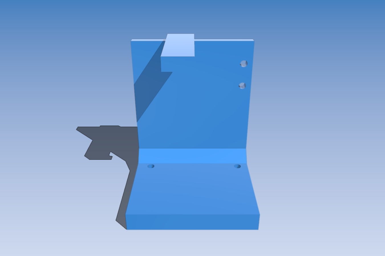 Anycubic I3 Mega Extruder Holder Top down the back