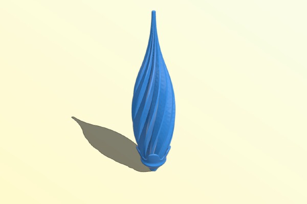 Spiral Christmas ornament | 3d print model