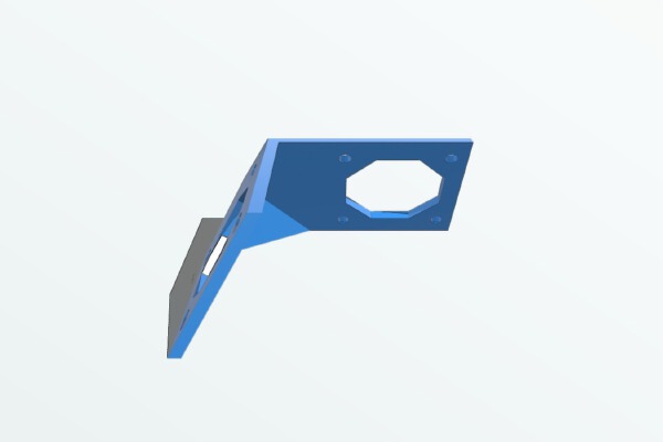 Dual fan mount for Printrbot Simple Metal | 3d print model