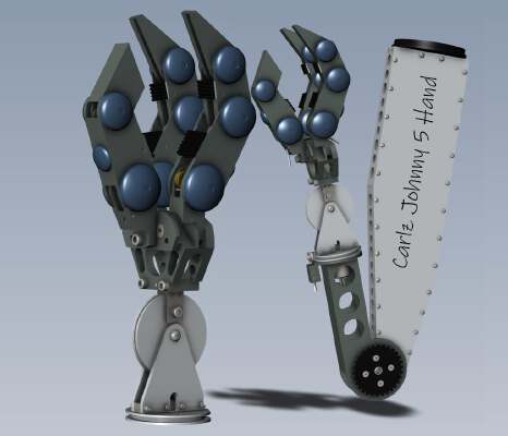 Carlz Short Circuit Johnny 5 Hand | 3d print model