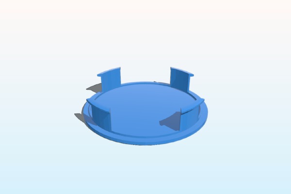 Cache prise Rond pour placo | 3d print model