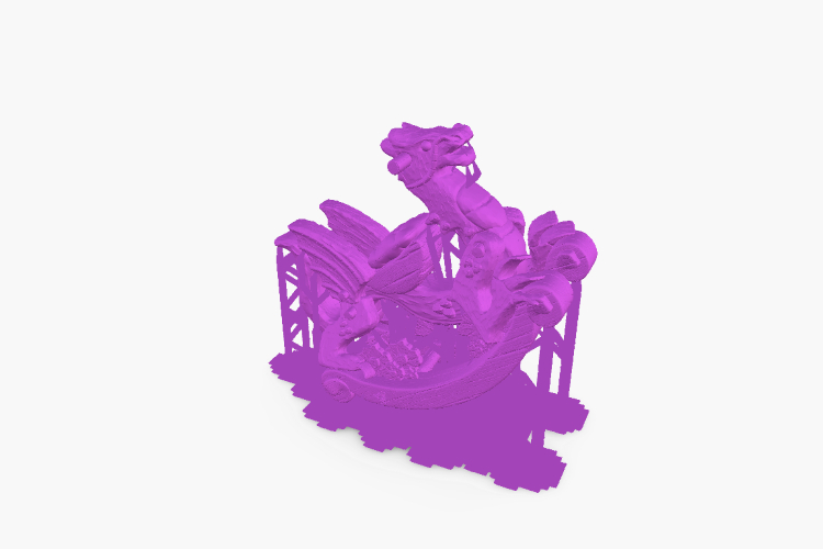 3d printed wooden dragon