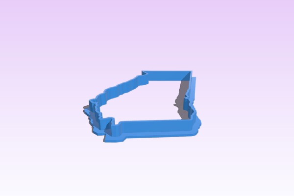 Georgia Cookie Cutter | 3d print model