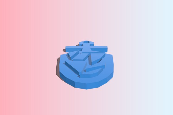 3rd and 4th Doctor's Tardis Key Version 2 | 3d print model