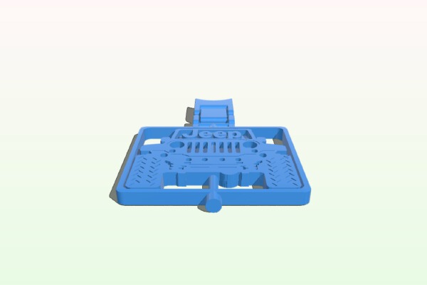 Spinning Jeep Keychain | 3d print model