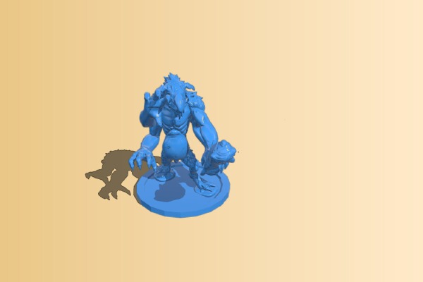Trepsin - the 4 armed troll | 3d print model