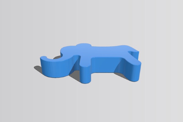 Lucky Elephant Charm Necklace | 3d print model