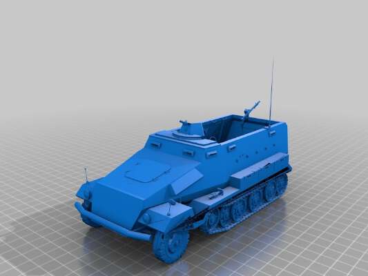 3 halftracks | 3d print model