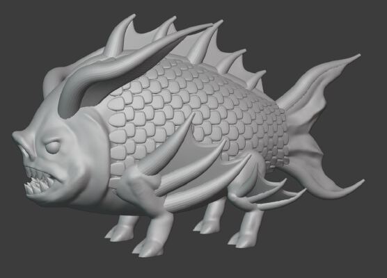 Frosthaven: Piranha Pig | 3d print model