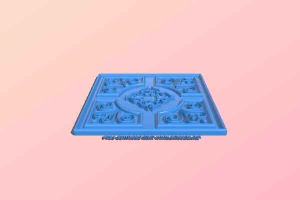 Square pattern | 3d print model