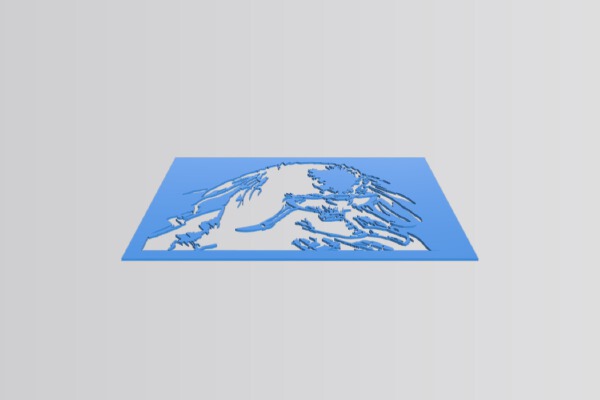 Predator Stencil | 3d print model