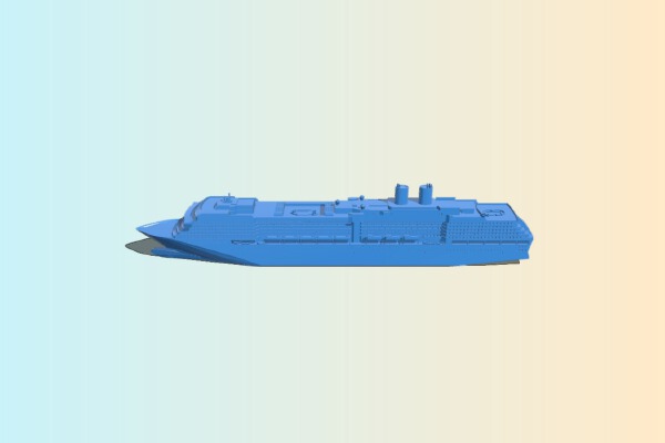 MS Westerdam Cruise Ship | 3d print model