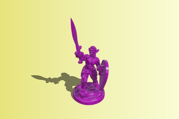 Elven Dragon Paladin | 3d print model