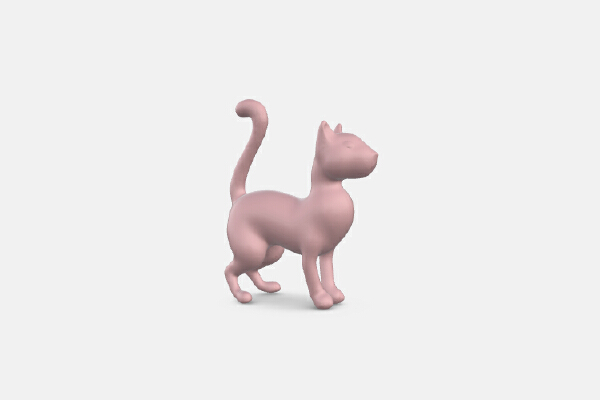 standing cat | 3d print model