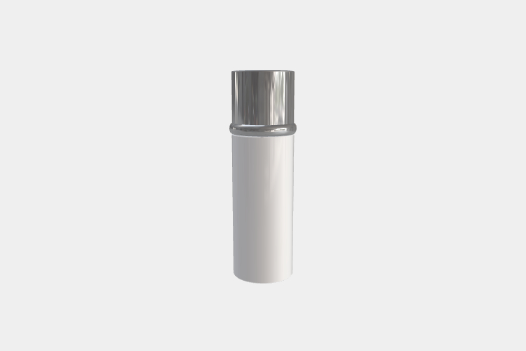 Face Cream with Silver Cap Mockup